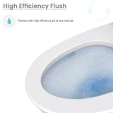 Sirene Floor-Mounted Comfort Height Commercial Elongated Top Flush Spud Flushometer Toilet Bowl