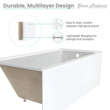 Voltaire 60" X 30" Right-Hand Drain Alcove Bathtub with Apron