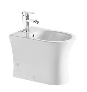 DAX Ceramic Floor Standing Bidet, White BSN-CL12249F
