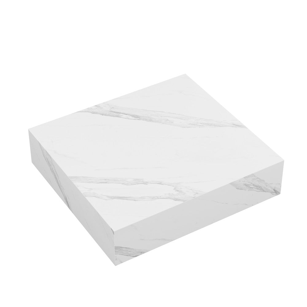 Monaco 24" Floating Bathroom Shelf in White Marble(SM-VS252)