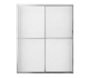 MAAX 105412-970-084-000 Polar 54-59 ½ x 68 in. Bypass Shower Door for Alcove Installation with Raindrop glass in Chrome