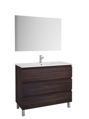 DAX Costa Engineered Wood Single Vanity Cabinet, Wenge DAX-COS014013