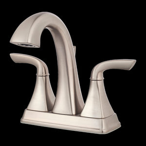 Bronson 2-Handle 4" Centerset Bathroom Faucet in Brushed Nickel