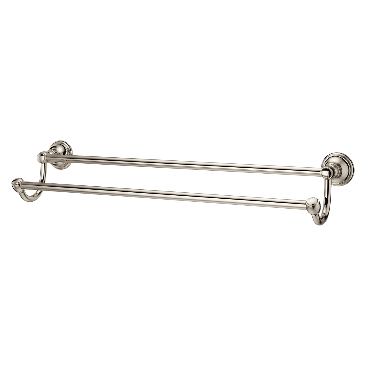 Tisbury 24" Double Towel Bar in Polished Nickel