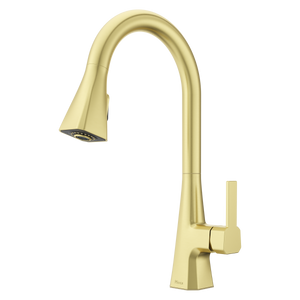 Frontera Pull-Down Ktichen Faucet in Brushed Gold