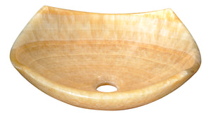 ANZZI LS-AZ315 Flavescent Visage Natural Stone Vessel Sink in Cream Jade (Showroom Display)