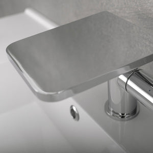 DAX Brass Single Handle Waterfall Bathroom Faucet, Chrome DAX-9888