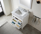 ANZZI VT-MRCT4036-WH Wineck 36 in. W x 22 in. H Bathroom Bath Vanity Set in Rich White