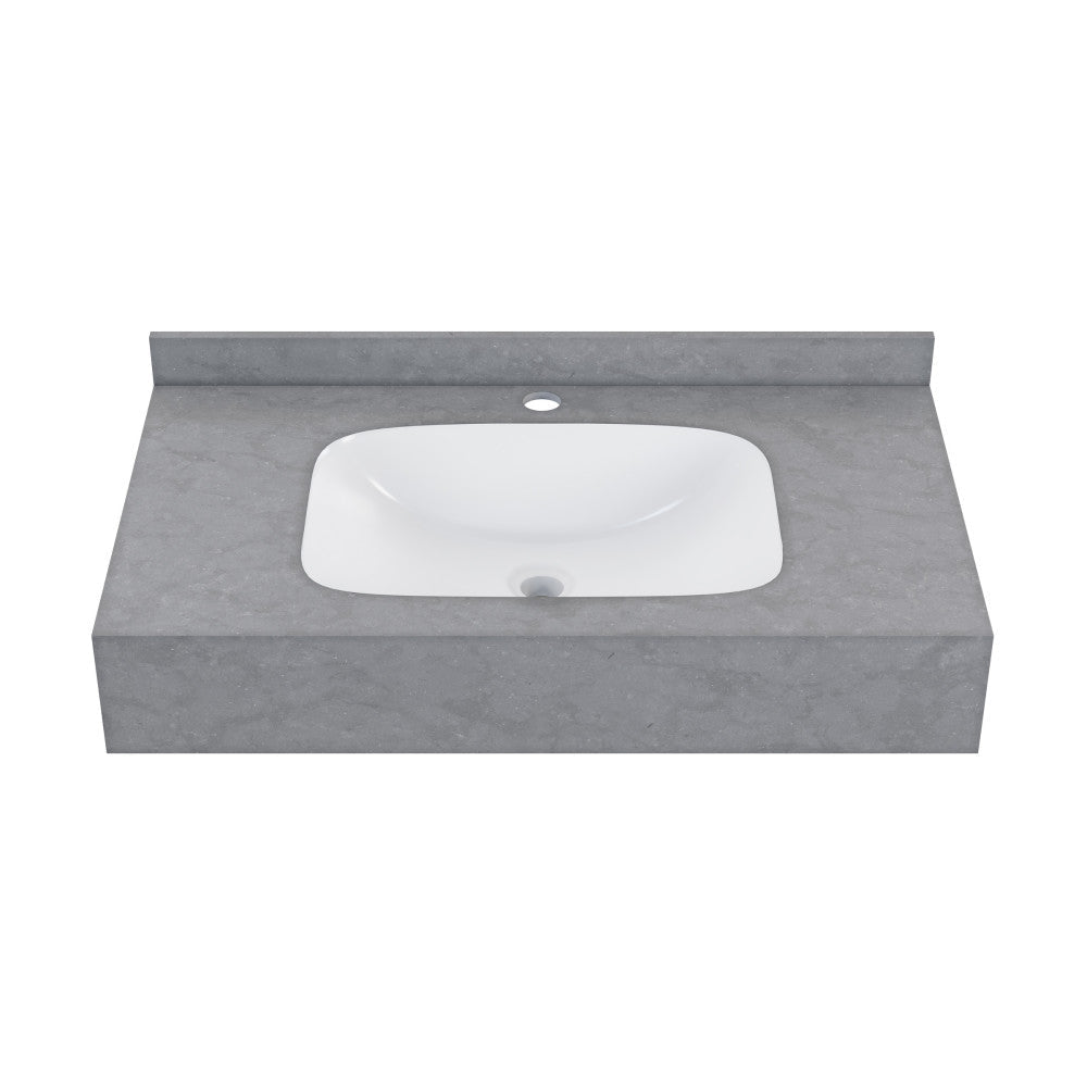 Avancer 36'' Wall Mount Sink In Charcoal Grey