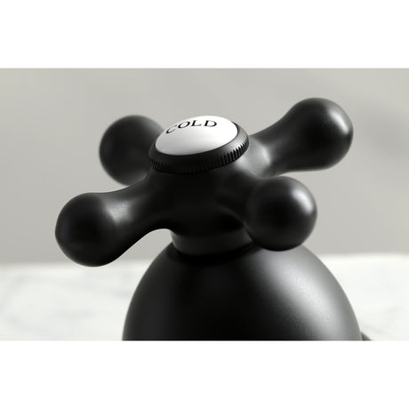 Kingston Brass KS3960AX 8 in. Widespread Bathroom Faucet, Matte Black