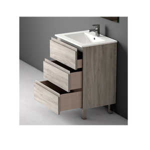 DAX Costa Engineered Wood Single Vanity Cabinet, 24", Pine DAX-COS012412