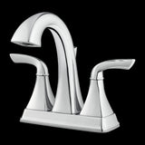 Bronson 2-Handle 4" Centerset Bathroom Faucet in Polished Chrome