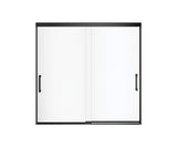 MAAX 139354-900-340-000 Incognito 57 56-59 x 56 ¾ in. 8mm Bypass Tub Door for Alcove Installation with Clear glass in Matte Black