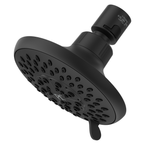 Pfirst Modern 5 Function Quick Connect Showerhead in Spot Defense Matte Black- Job Pack (12)