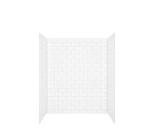 MAAX 107180-000-270-000 Versaline 60 in. Alcove Wall Kit - Subway in White