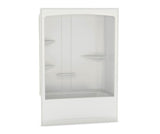 MAAX 107000-R-000-001 Allia TSR-6032 Acrylic Alcove Right-Hand Drain One-Piece Tub Shower in White