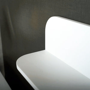 DAX Solid Surface Shelves, 35", Matte White DAX-AB-1560-35