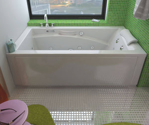 MAAX 101265-R-054-001 Optik 6032 Acrylic Alcove Right-Hand Drain Hydrofeel Bathtub in White