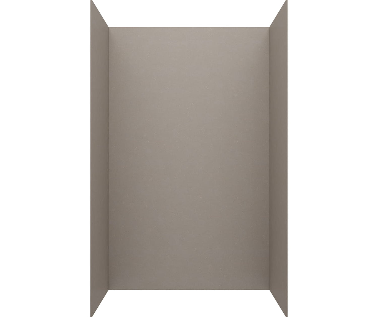 Swanstone SMMK96-3636 36 x 36 x 96 Swanstone Smooth Glue up Shower Wall Kit in Clay SMMK963636.212