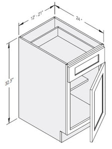 Cab-Tec Shaker Caramel Kitchen Cabinet - SC-B18ADA