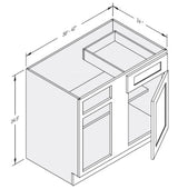 Cab-Tec Shaker Caramel Kitchen Cabinet - SC-BBC42