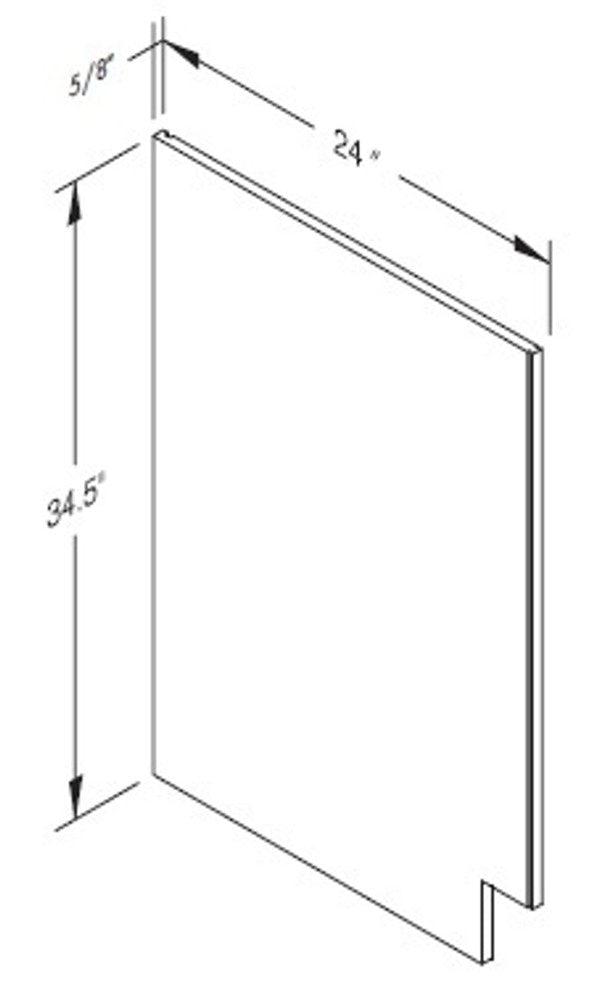 Cab-Tec Sturbridge White Kitchen Cabinet - SBW-BEPR