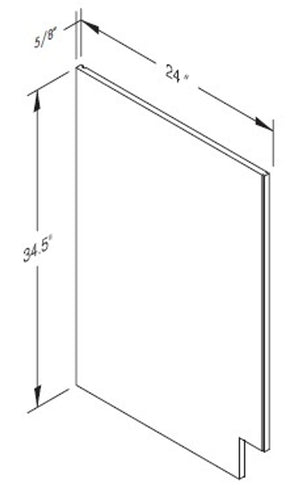Cab-Tec Sturbridge White Kitchen Cabinet - SBW-BEPR