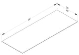 Cab-Tec Shaker Navel Kitchen Cabinet - SN-BP96361/4