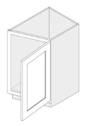 Cab-Tec Sturbridge White Kitchen Cabinet - SBW-BTL12