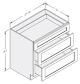 Cab-Tec Shaker White Kitchen Cabinet - SW-DB36