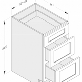 Cab-Tec Shaker Navel Kitchen Cabinet - SN-DB18