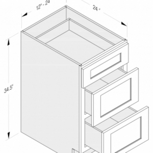 Cab-Tec Shaker Navel Kitchen Cabinet - SN-DB18