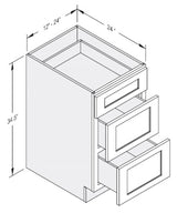 Cab-Tec Shaker Grey Kitchen Cabinet - SG-DB15