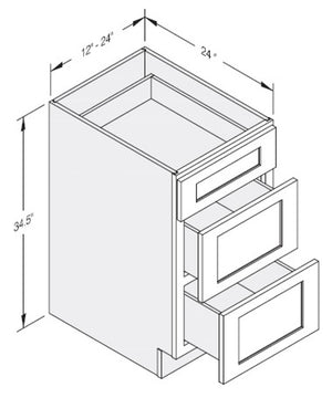 Cab-Tec Sturbridge White Kitchen Cabinet - SBW-DB15