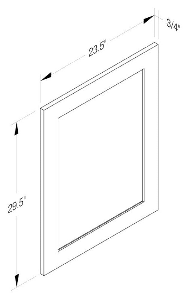 Cab-Tec Shaker Navel Kitchen Cabinet - SN-DDB30
