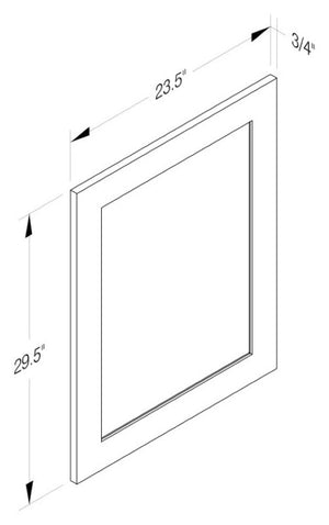 Cab-Tec Shaker Navel Kitchen Cabinet - SN-DDB30