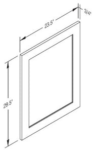 Cab-Tec Shaker White Kitchen Cabinet - SW-DDB30