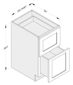 Cab-Tec Shaker Naval Kitchen Cabinet - SN-2DB30
