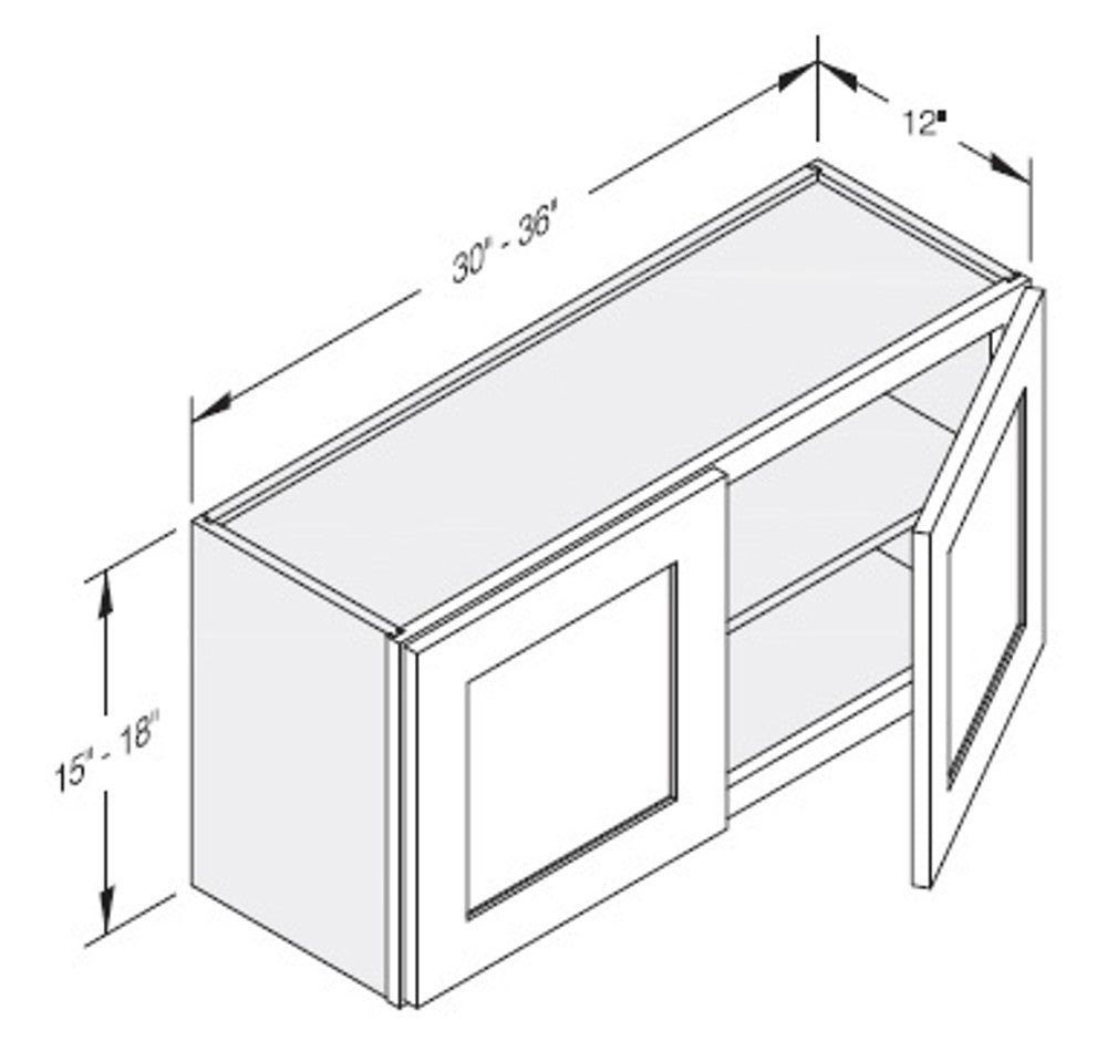 Cab-Tec Sturbridge Caramel Kitchen Cabinet - SBC-W3618