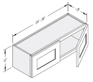 Cab-Tec Shaker Grey Kitchen Cabinet - SG-W2412