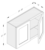 Cab-Tec Shaker White Kitchen Cabinet - SW-W2424