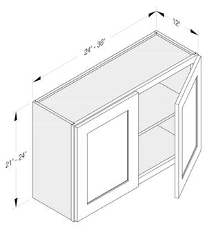 Cab-Tec Shaker White Kitchen Cabinet - SW-W2424