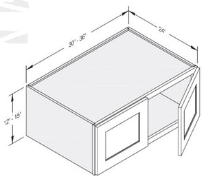 Cab-Tec Shaker Grey Kitchen Cabinet - SG-W361224