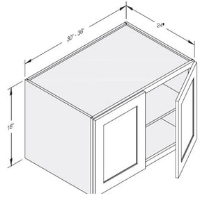 Cab-Tec Shaker Grey Kitchen Cabinet - SG-W362424