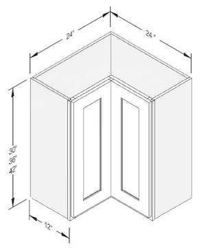 Cab-Tec Shaker White Kitchen Cabinet - SW-WLS2442