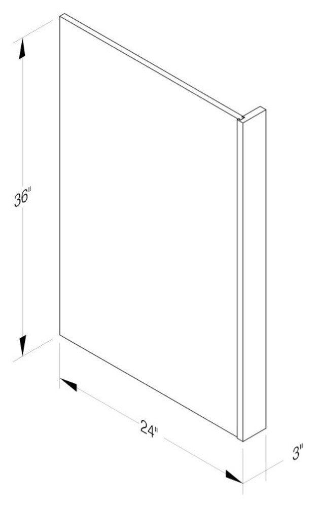 Cab-Tec Shaker Navel Kitchen Cabinet - SN-DWR36