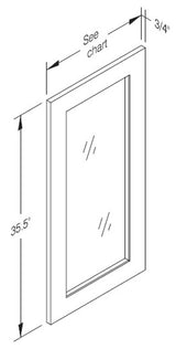 Cab-Tec Shaker Grey Kitchen Cabinet - SG-W2136GD