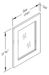 Cab-Tec Shaker Grey Kitchen Cabinet - SG-W1812GD