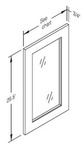 Cab-Tec Shaker Grey Kitchen Cabinet - SG-W2736GD