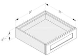 Cab-Tec Shaker White Kitchen Cabinet - SW-KD30